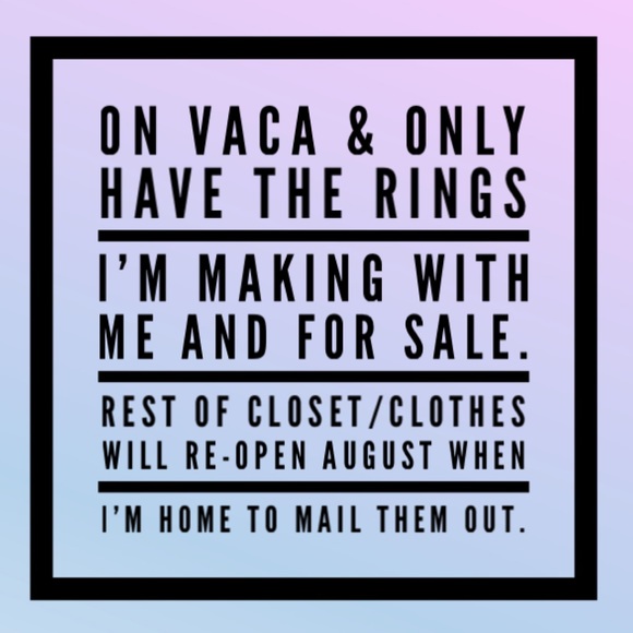 Jewelry - Closet Partially Closed for Vacay